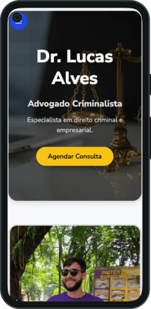 Mockup da seção de habilidades